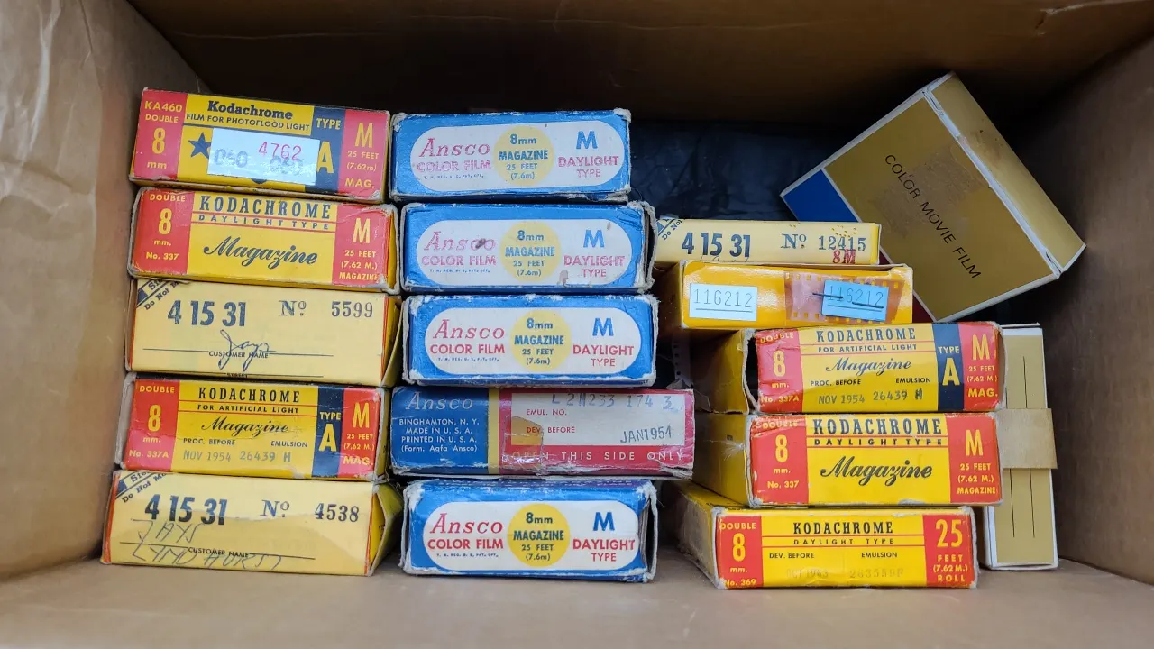KODACHROME FILM, ANSCO COLOR FILM , COLOR MOVIE FILM
