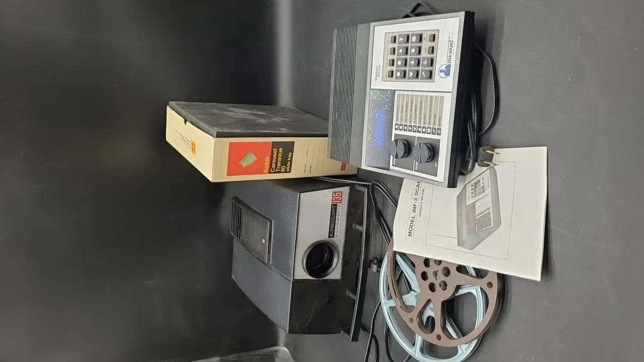 MODEL INF-3 SCANNER, AIREQUIPT 135 AUTOMATIC & KODAK CAROUSEL slide tray