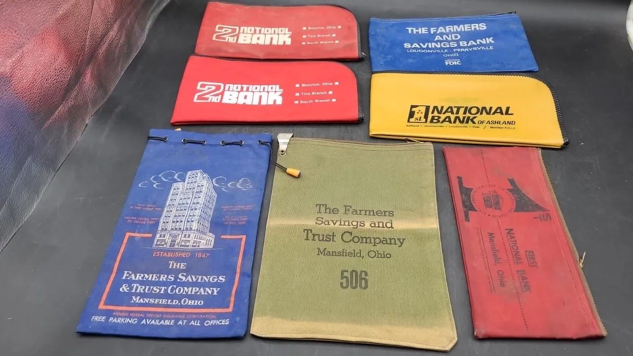 VINTAGE LOCAL BANK BAGS & others
