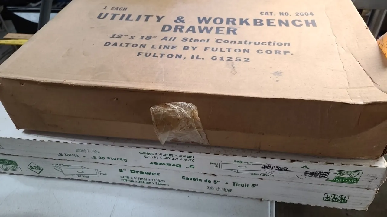UTILITY & WORKBENCH DRAWER + 5in DRAWER-both NIB