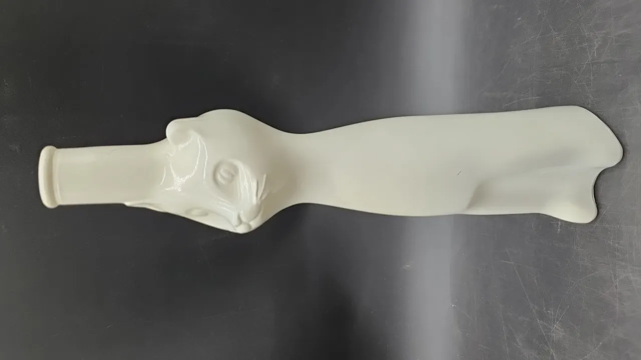 1960’s WHITE CAT GLASS BOTTLE