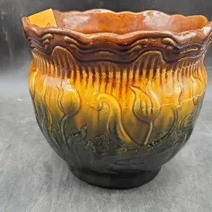 VINTAGE GLAZED JARDINIERE