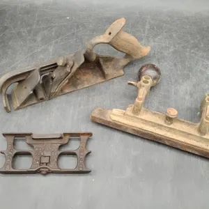 VINTAGE HAND PLANE, CROSS CUT SAW JOINTER