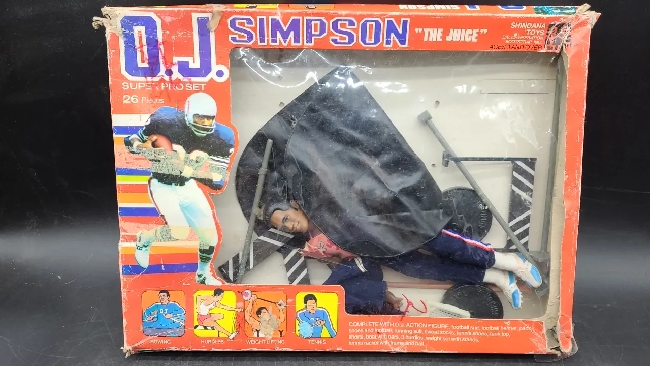 VINTAGE OJ SIMPSON SUPER PRO SET- as is