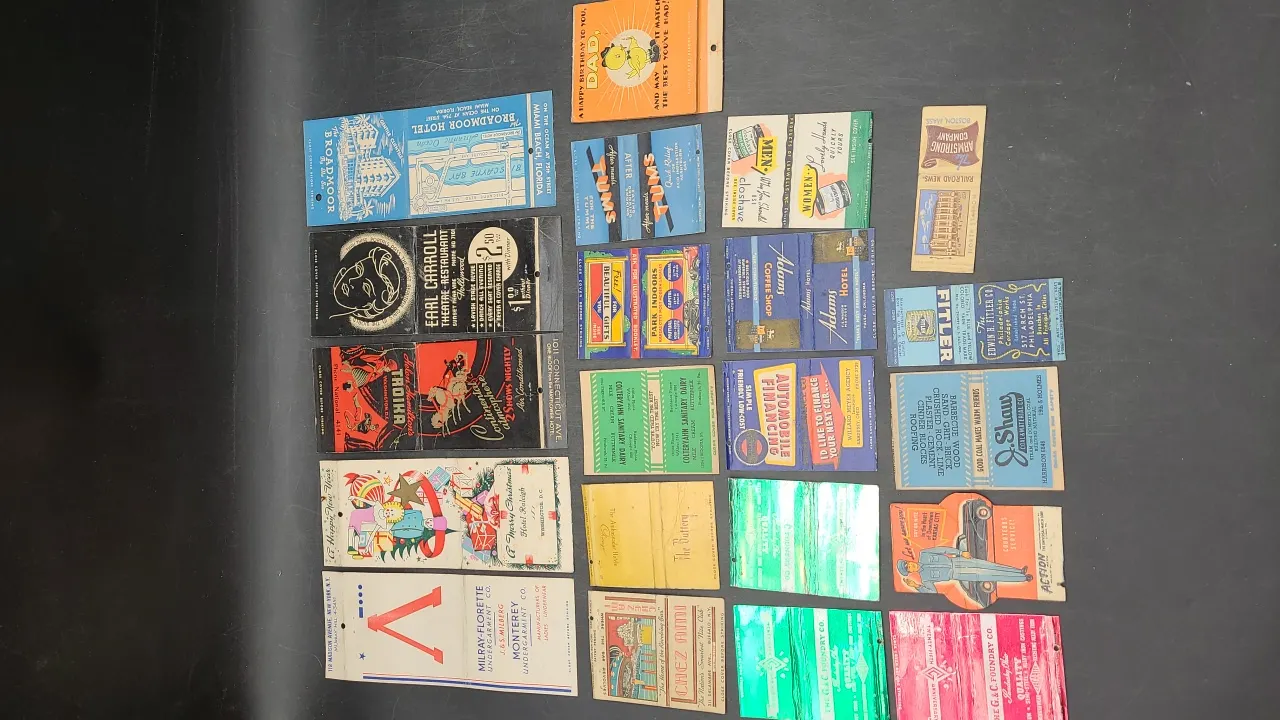 1930- 1940’s MATCHBOOKS & ADVERTISING