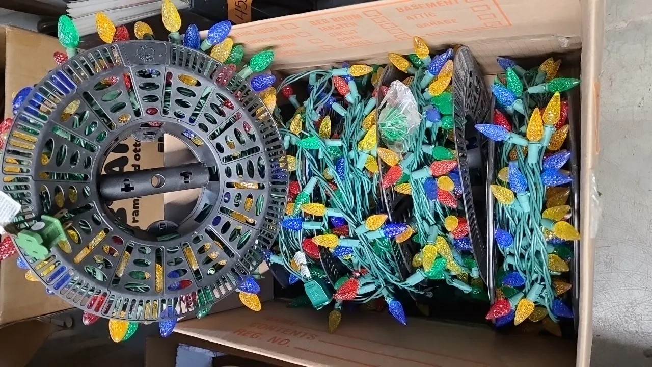 5- REELS of CHRISTMAS LIGHTS