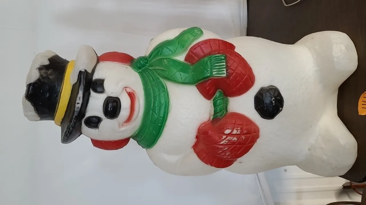 VINTAGE SNOWMAN BLOW MOLD – no cord