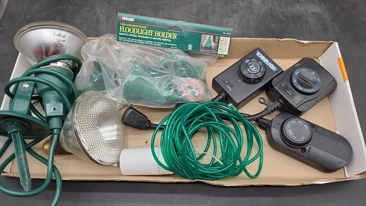 FLOOD LIGHS, TIMERS & more
