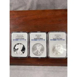 2 - 2008 & 1 - 2009 Silver Eagles NGC MS 70 & PF 70 Ultra Cameo
