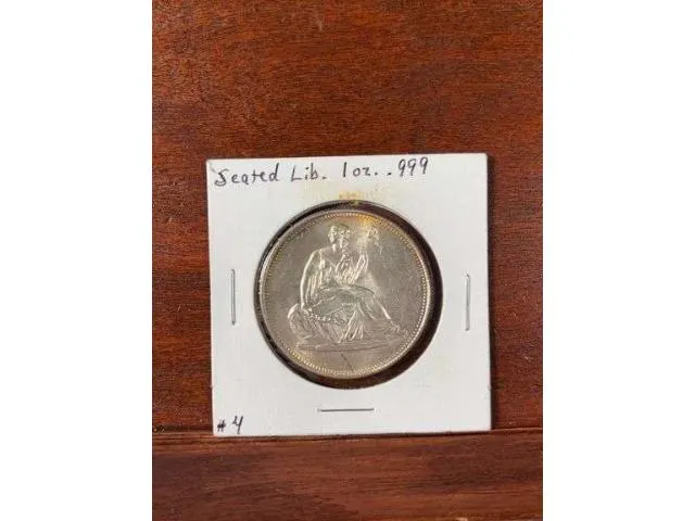 Seated Liberty 1 Oz. .999 Silver Round BU
