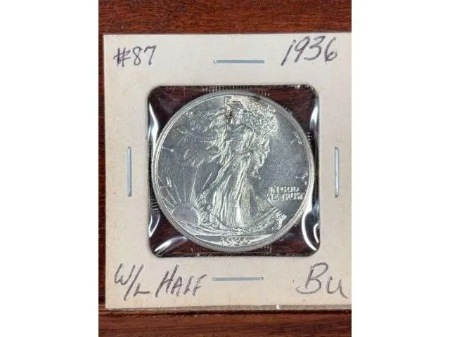1936 Walking Liberty Half BU