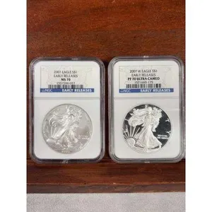 2 - 2007 Silver Eagles NGC MS 70 & PF 70 Ultra Cameo