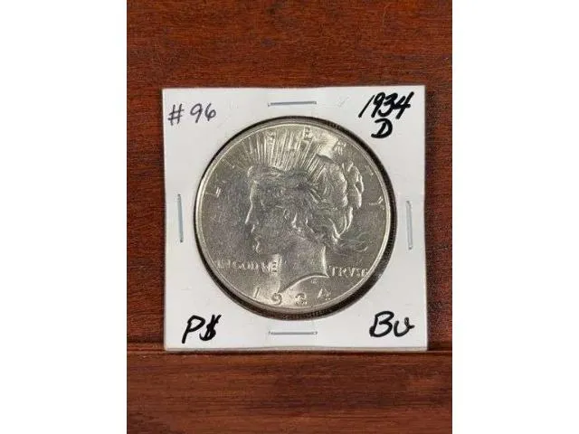 1934 D Peace Dollar UNC