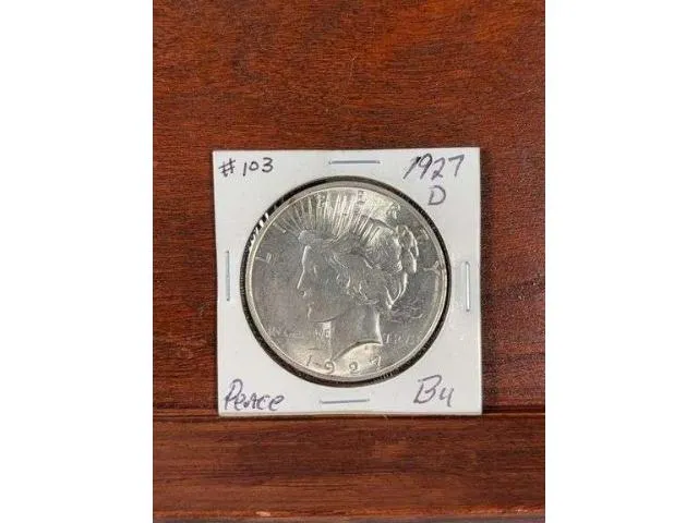 1927D Peace Dollar BU