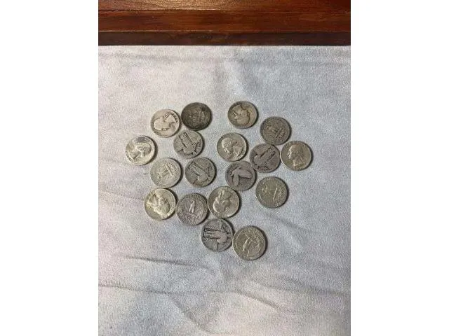 18 Silver Washington Quarters