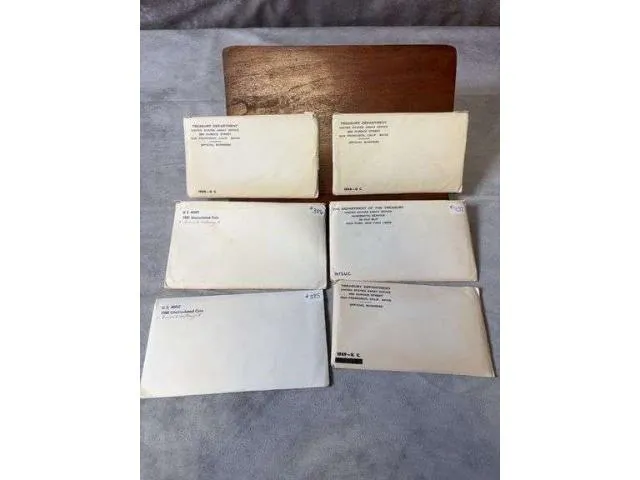 6 U.S. Mint Sets 1968-1981