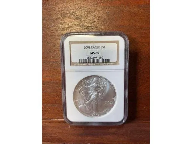2002 Silver Eagle NGC MS69