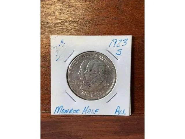 1923 S Monroe Commemorative Half AU