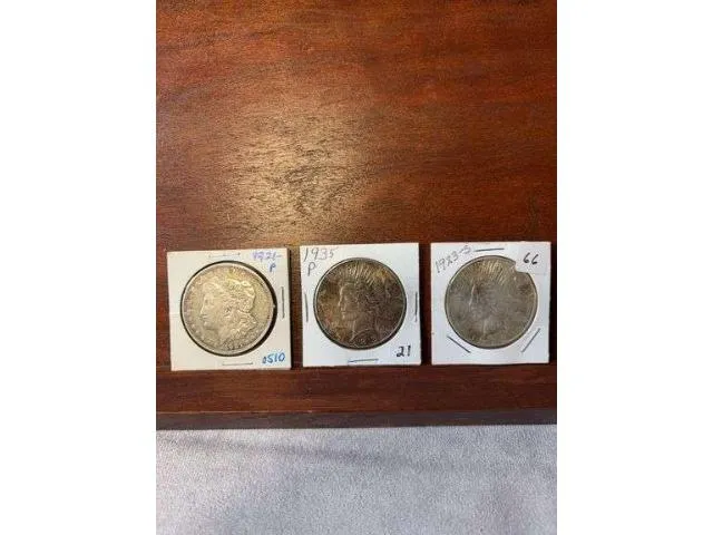 1921, 1923S, 1935 U.S. Silver Dollars
