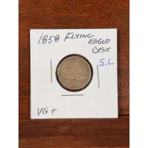 1858 Flying Eagle Cent F