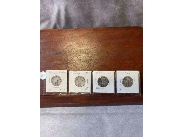Lot Of 4 Standing Liberty Quarters