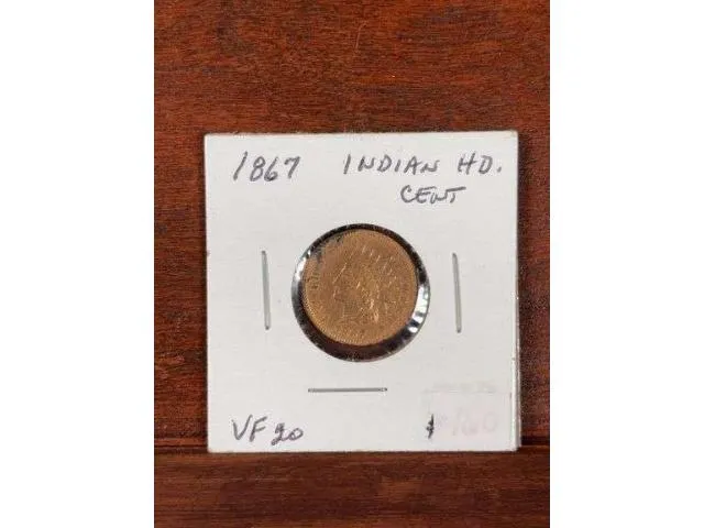 1867 Indian Head Cent VF