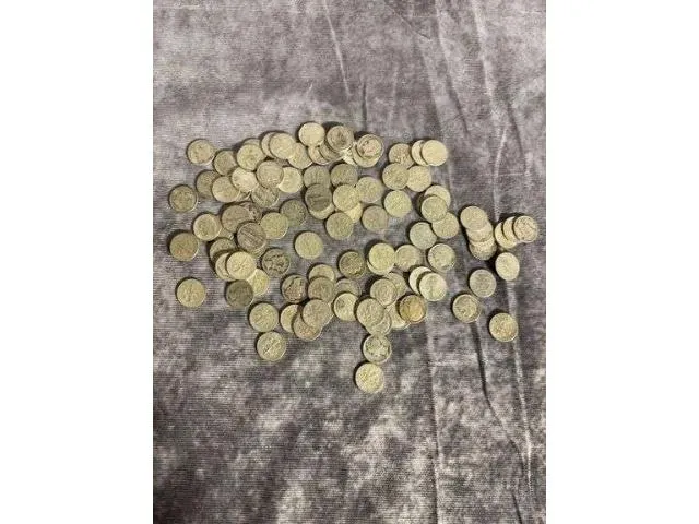 Lot Of 100 US Silver Dimes
