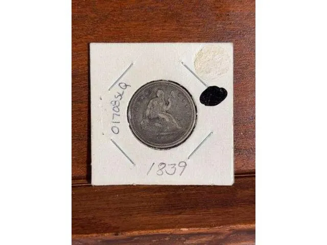 1839 Seated Quarter VF