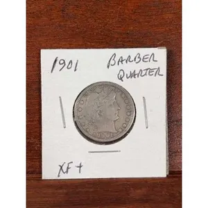 1901 Barber Quarter XF+