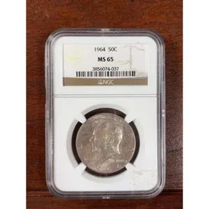 1964 Kennedy 50 Cent NGC MS 65