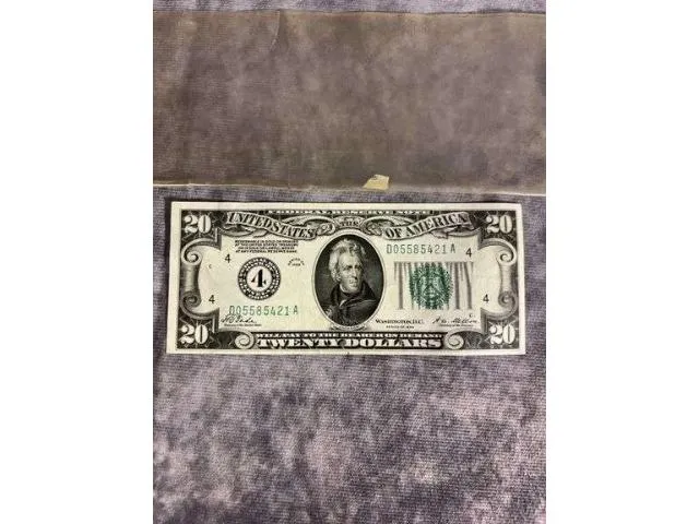 1928 20 Dollar Redeemable In Gold Federal Reserve Note UNC