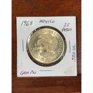 1968 Mexico Silver 25 Pesos BU