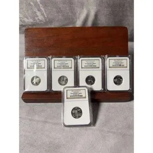 Set Of 5 - 2001 Silver Quarters NGC PF 70 Ultra Cameo