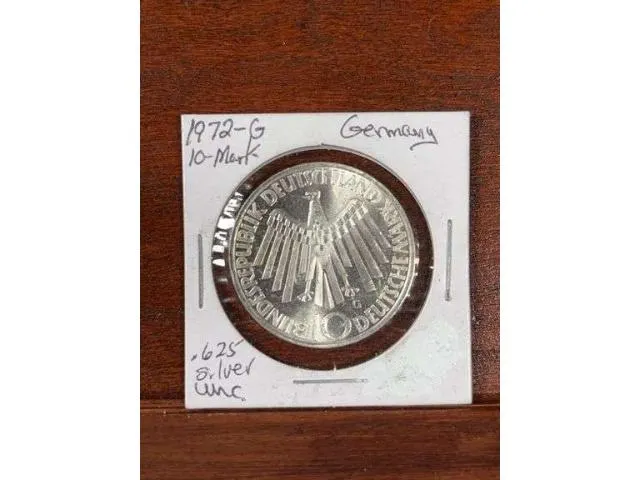 1972 G Germany Silver 10 Mark BU