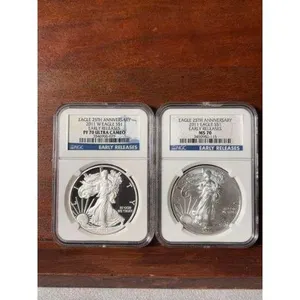 2 - 2011 Silver Eagles 25th Anniversary NGC MS 70 & PF 70 Ultra Cameo