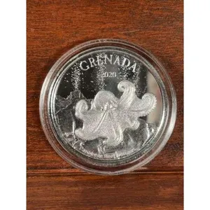 2020 Grenada 1 Oz. .999 2 Dollar Silver Octopus