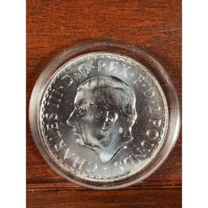 2023 Great Britain 1 Oz. .999 Silver 2 Pounds BU
