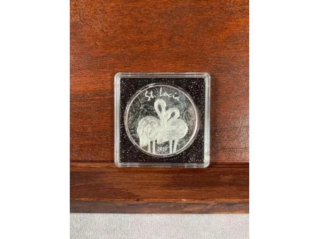 2018 St. Lucia 1 Oz. .999 Silver 2 Dollar BU