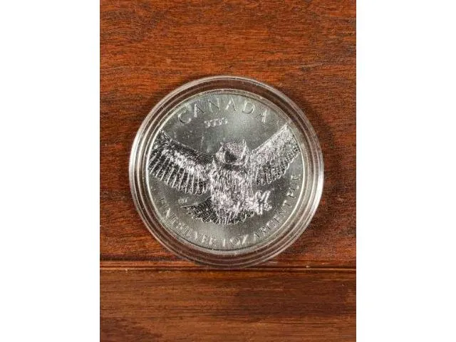 2015 Canadian 1 Oz. .9999 5 Dollar Silver Owl BU