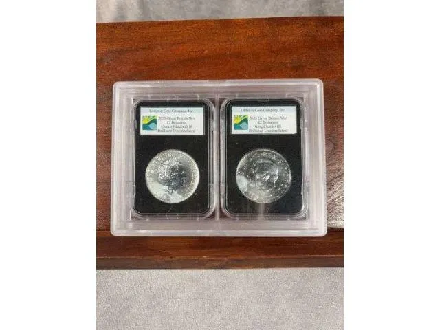 2023 Great Britain 1 Oz. .999 Silver Queen And King 2 Pounds