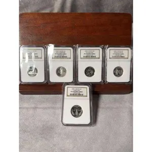 Set Of 5 - 2000 Silver Quarters NGC PF 70 Ultra Cameo