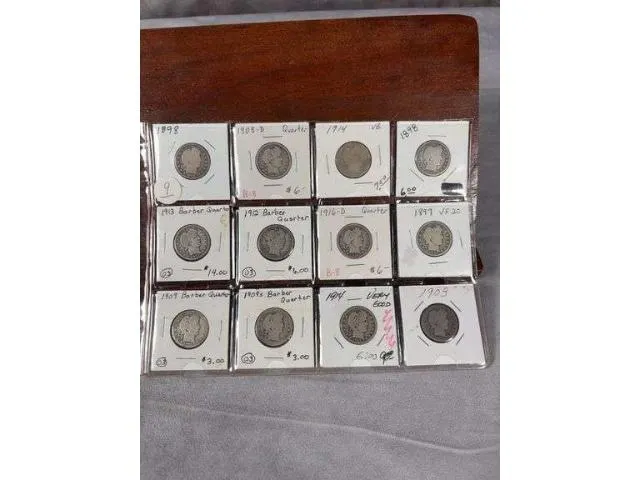 Lot Of 12 Barber Quarters