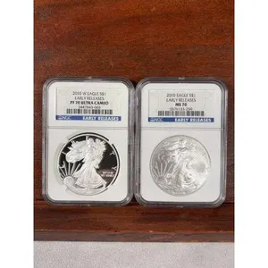 2 - 2010 Silver Eagles NGC MS 70 & PF 70 Ultra Cameo