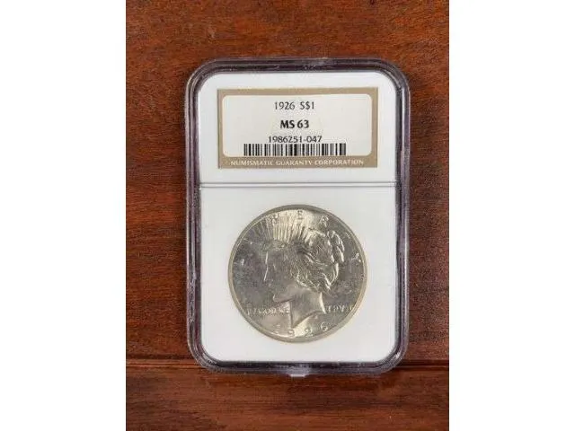 1926 Peace Dollar NGC MS 63