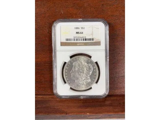 1886 Morgan Dollar NGC MS 61