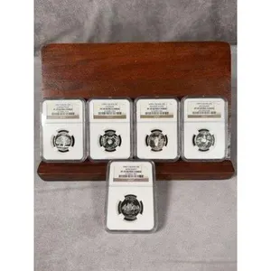Set of 5 1999 Silver Wuarters NGC PF 70 & PF 69 Ultra Cameo