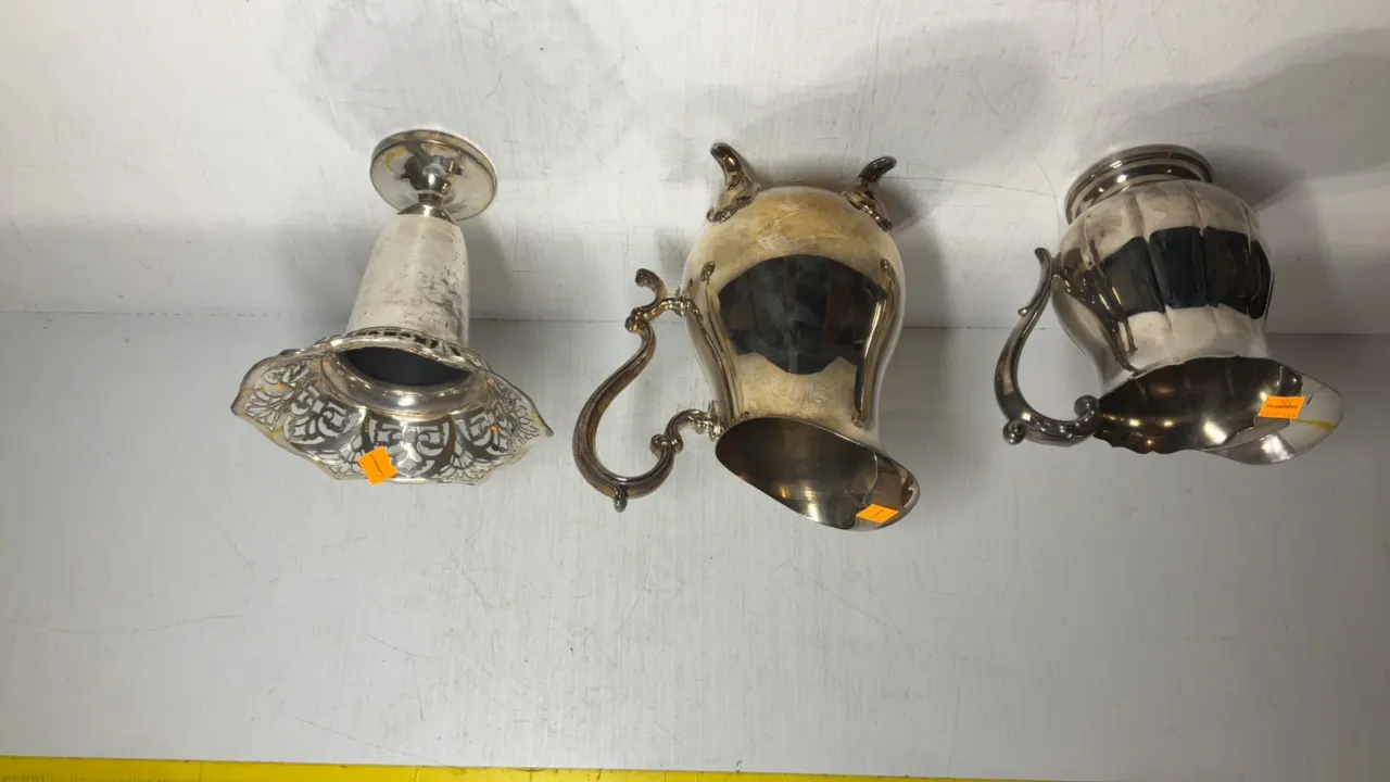 Silver Plated Pitchers & Vase