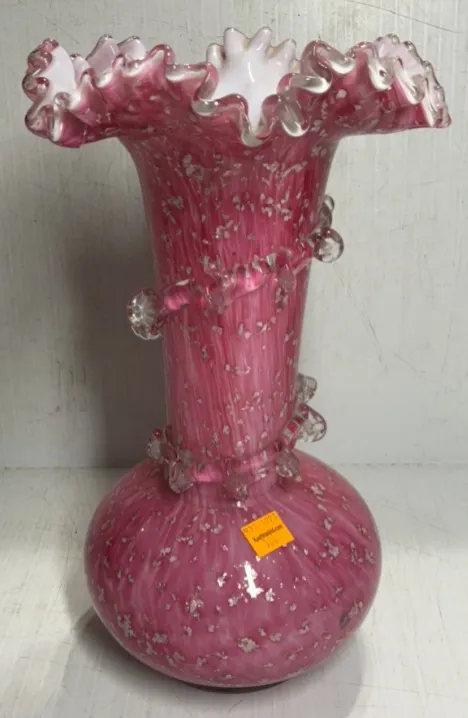 Stevens & Williams Art Glass Spangle Vase