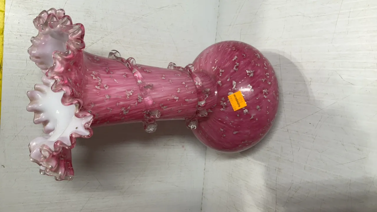 Stevens & Williams Art Glass Spangle Vase