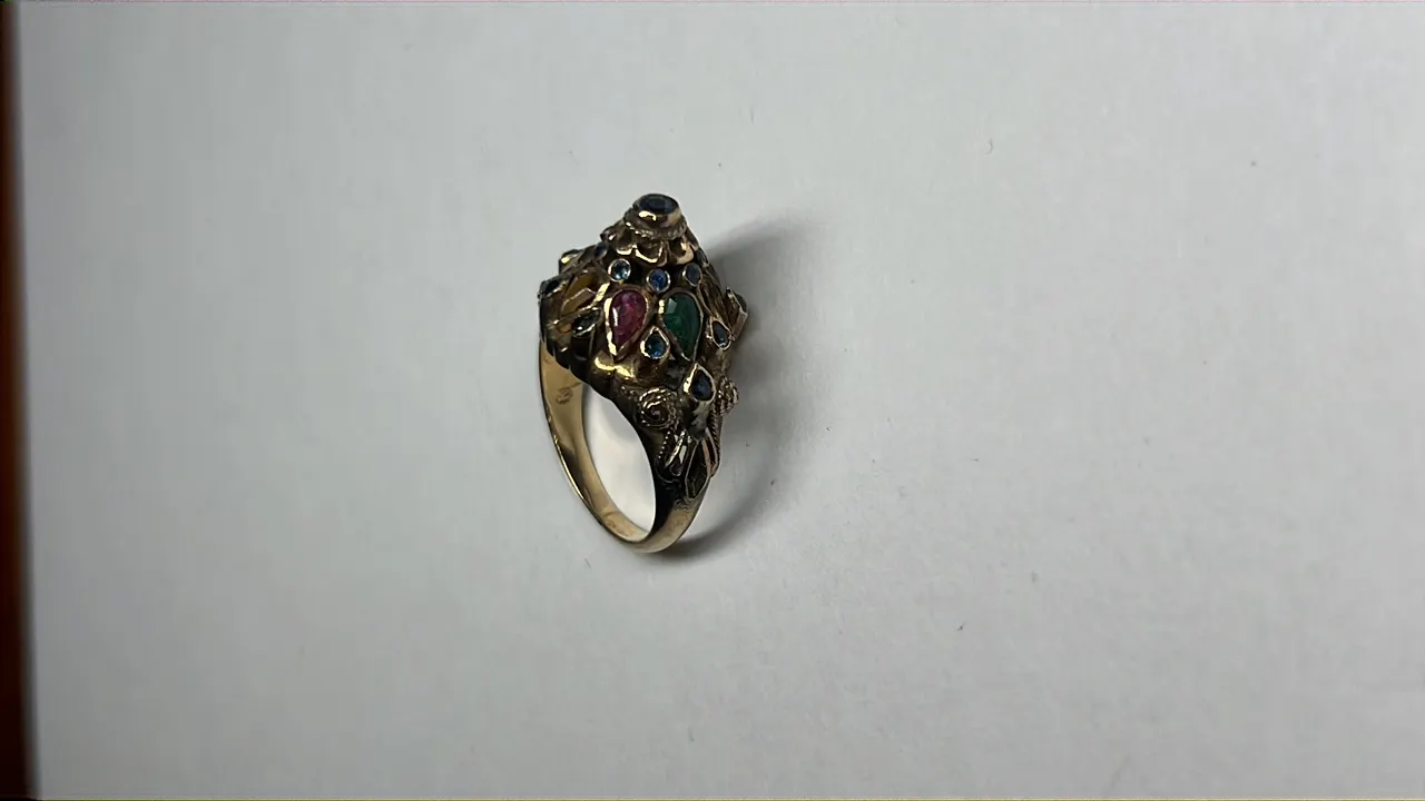 12K Gold Ring, Size 6.5, 6.5 Gram